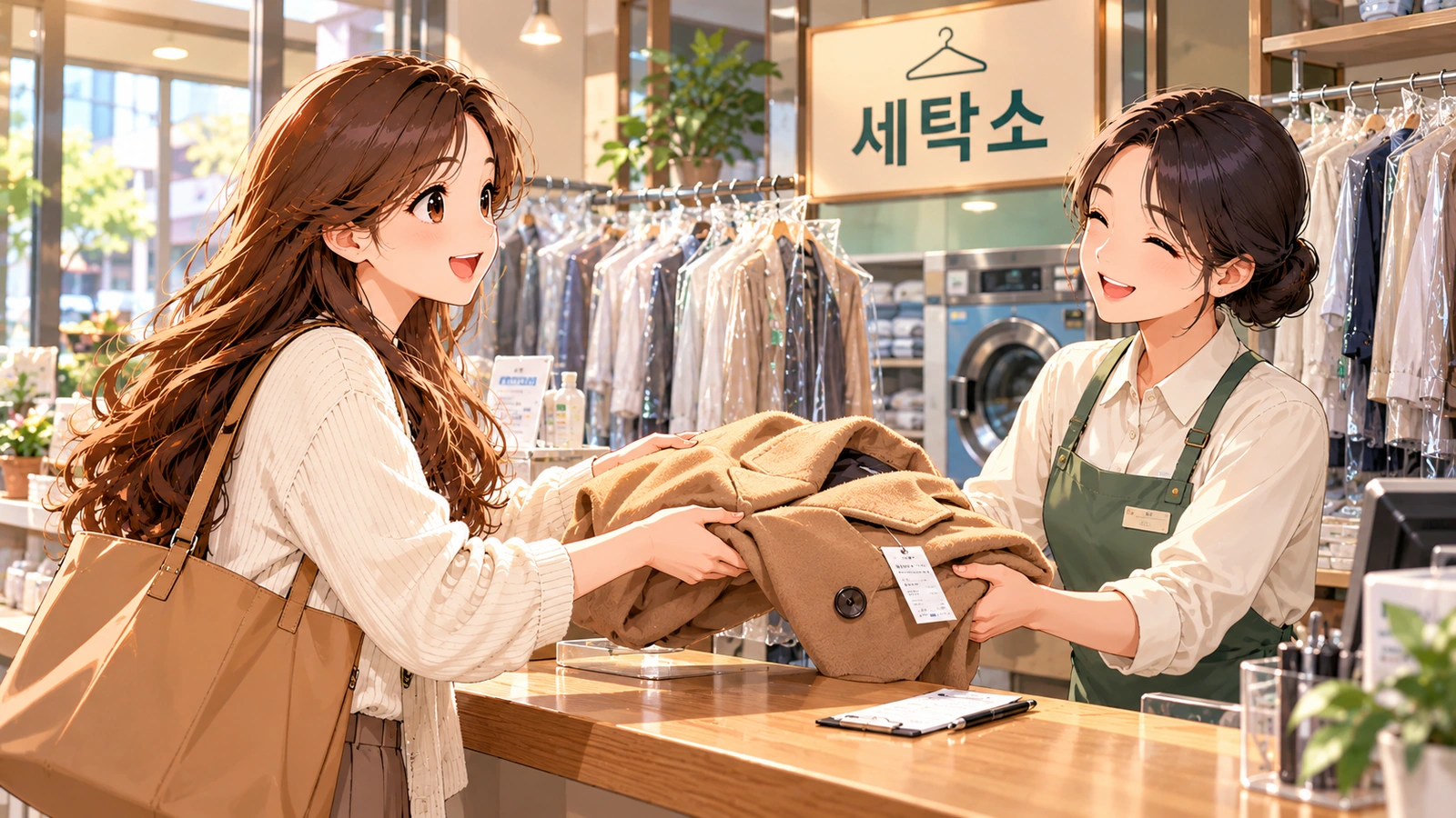At a Dry Cleaner in Korea: Dropping Off Clothes and Picking Them Up